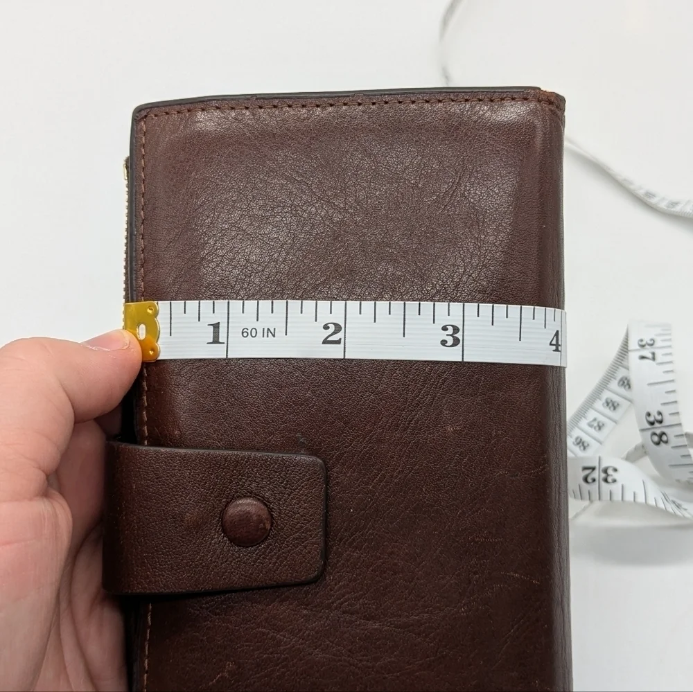 ✨3/$15 Travelambo brown leather wallet